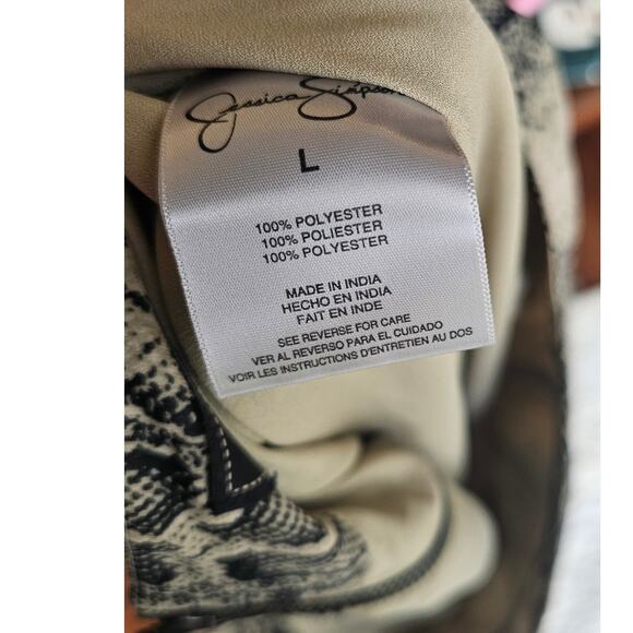 Jessica Simpson High Waisted Boho Snake Print Maxi Skirt Women Size L Multicolor - Picture 4 of 4